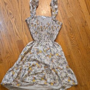 Floral Smocked Dress with Straps